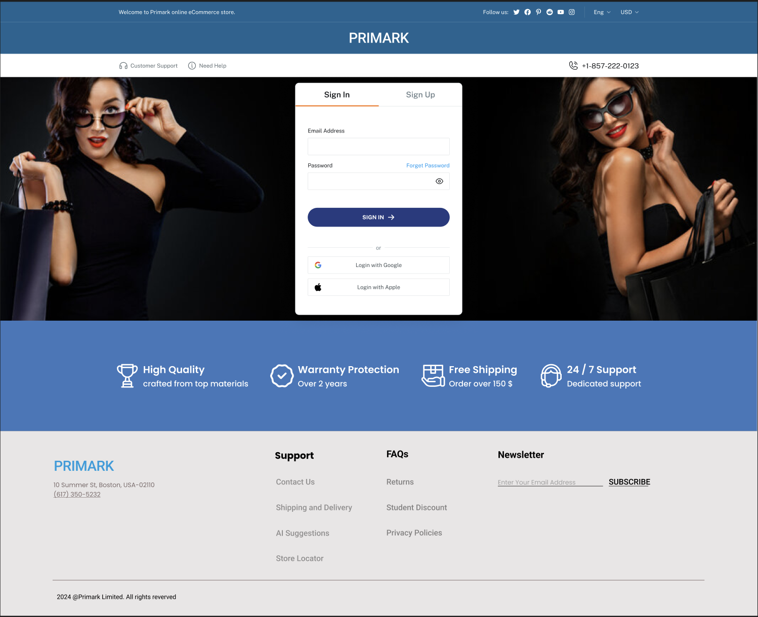 Primark Web Application Redesign preview 3